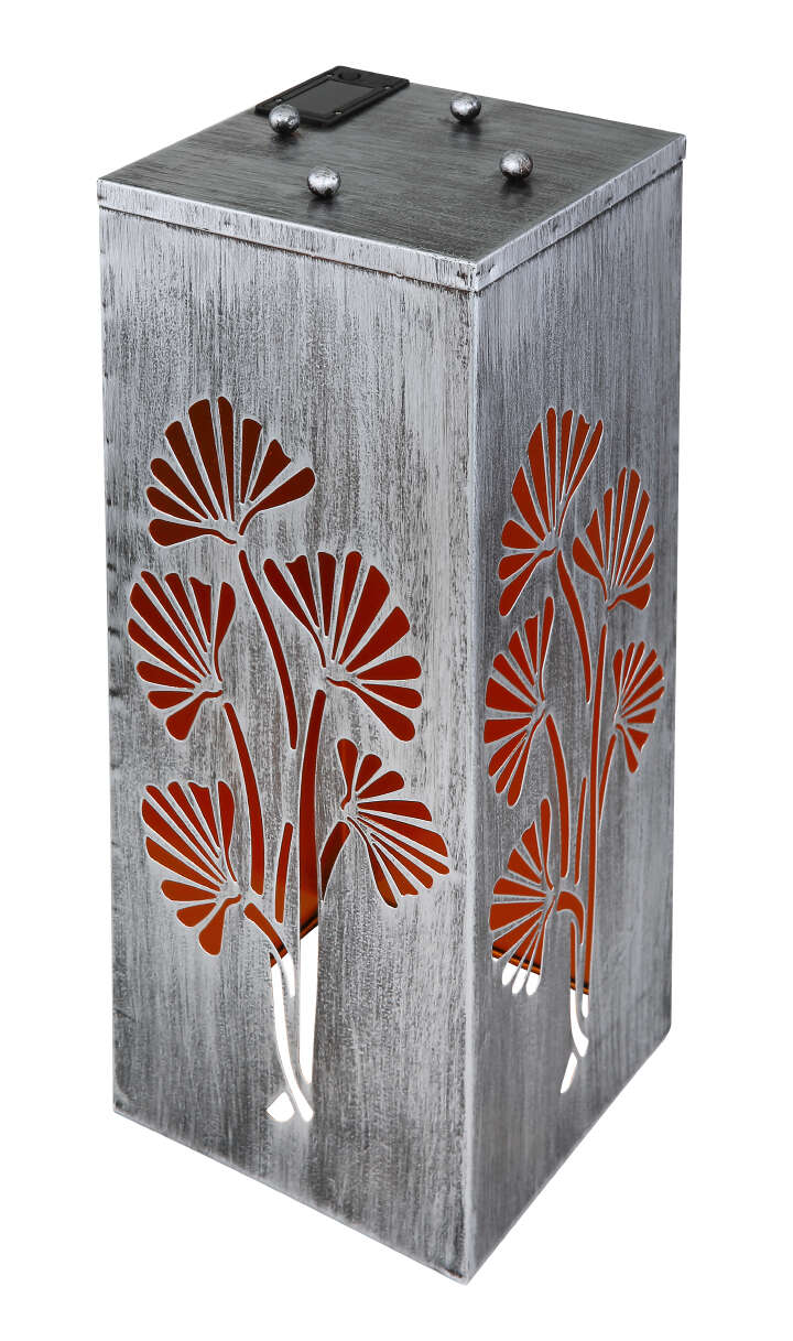 GLOBO Schalenständer mit Solarleuchte